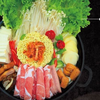 Korean Kimchi Budae jjigae Korean Spicy Cabbage Hotpot